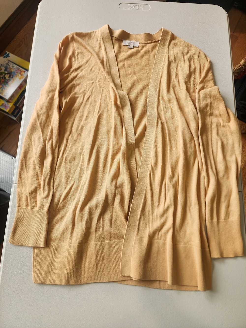 Loft Tan Open-Front Women’s Cardigan Sweater